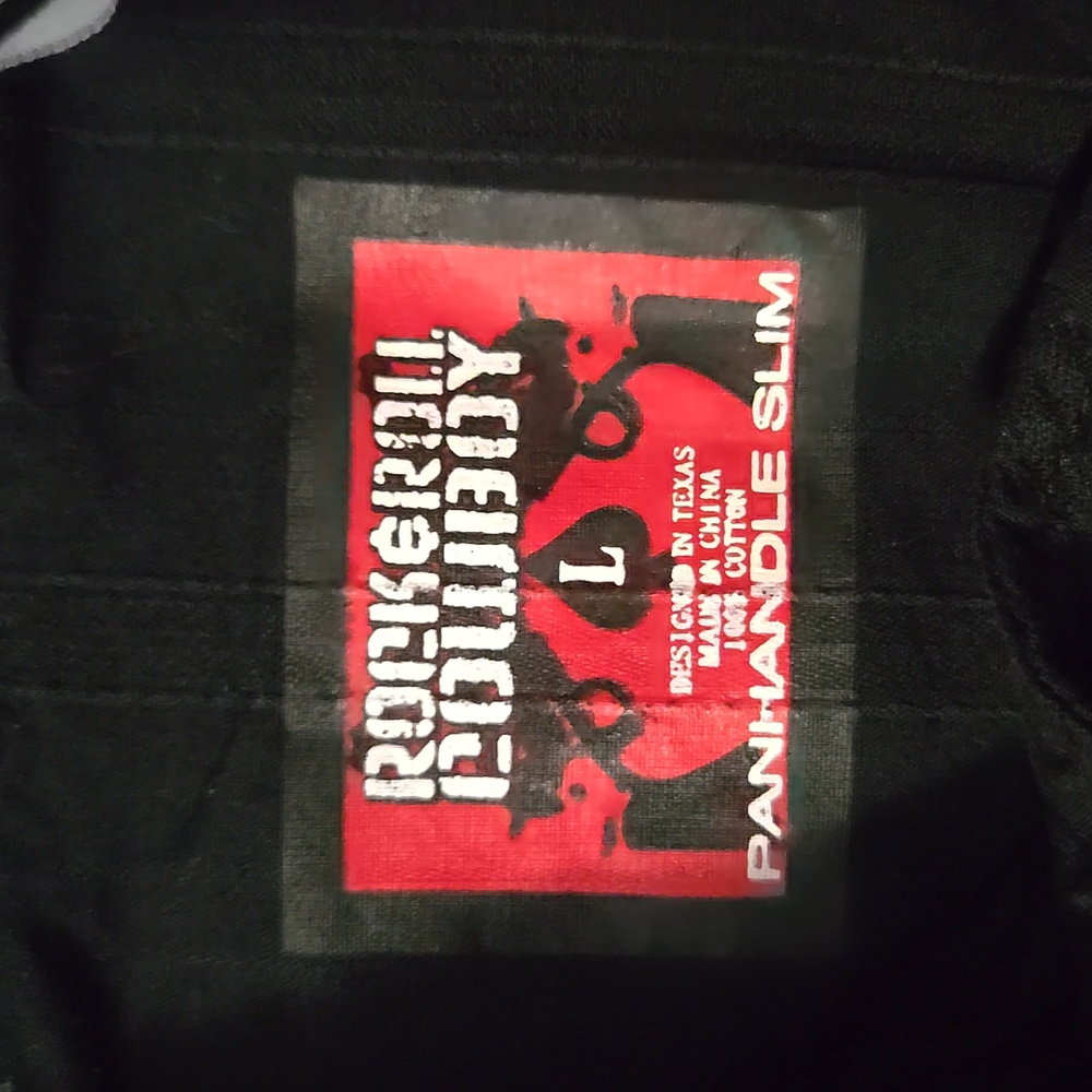 Panhandle Slim Black Shirt with White Graphic - Picture 5 of 5